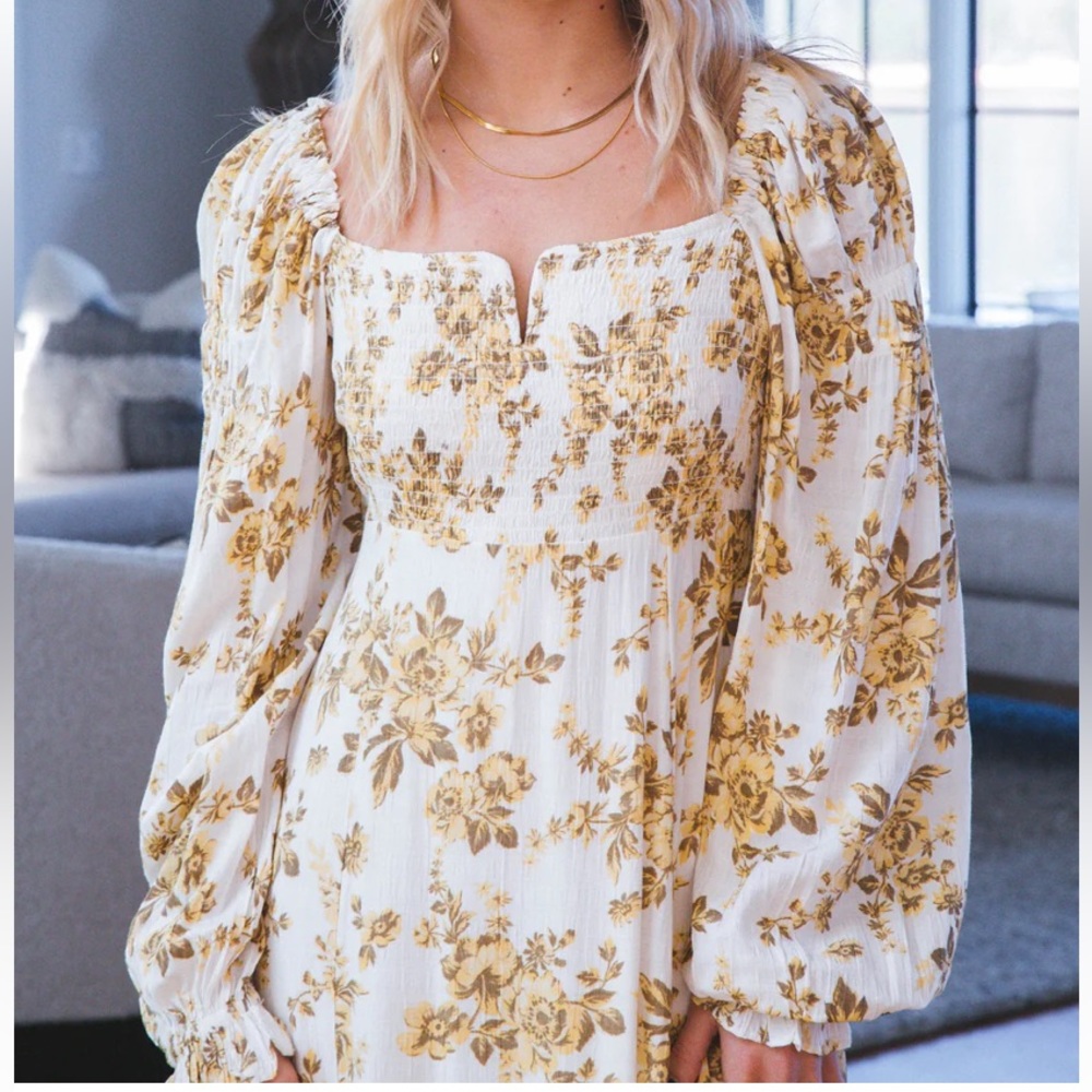 Free People Jaymes Midi Floral Dress - Picture 2 of 8